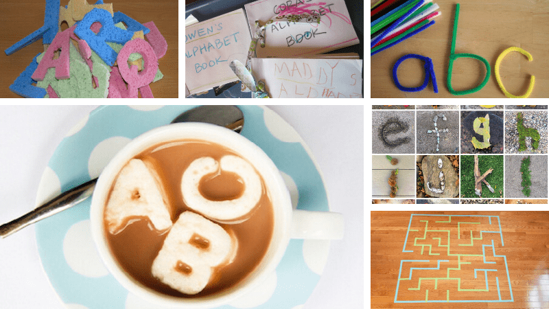  26 actividades fáceis e divertidas sobre o alfabeto que dão às crianças a prática de que necessitam
