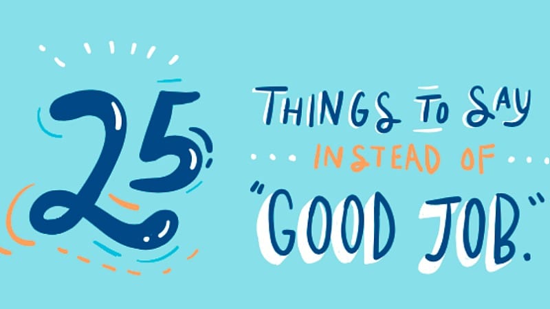  Способы сказать "Хорошая работа" - бесплатный плакат для учителя с 25 альтернативными способами похвалы